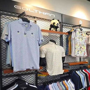 Polo da Golf Sportiva Casual da <span class=keywords><strong>Uomo</strong></span> con Protezione UV SPF50, Design Personalizzato, Stampa <span class=keywords><strong>in</strong></span> Sublimazione su <span class=keywords><strong>Raso</strong></span> di Lusso, Elasticizzata - Product Image 2