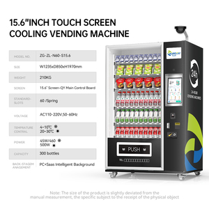 EU Touchscreen Combination Vending Machine with SDK Function for Bottled Beverages Snacks-Cloud-Based Management for Shopping - Product Image 2