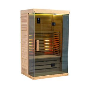 Sauna infrarouge à domicile avec Bluetooth et haut-parleur, sauna sec pour deux personnes, sauna infrarouge d'intérieur - Product Image 2