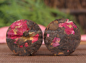 Té Pu'er Orgánico Fermentado de Yunnan, China, al por Mayor, en Pastel, con Doble Aroma a Rosa, Fragante, Suelto, Maduro, Adelgazante, Saludable, de Primera Calidad - Product Image 3