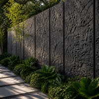 Panneau en pierre de lave Ynori PU, texture de roche volcanique, gris foncé, 40-60 mm, 1200x600 mm, pour extérieur de villa, faux mur, résistant aux UV