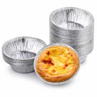 Plateau de cuisson jetable en aluminium, moule en pulpe de qualité alimentaire pour tartes aux œufs et muffins