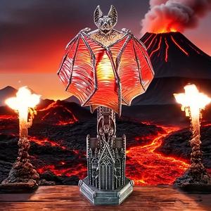 Lampe de bureau gothique en forme d'aile de chauve-souris, statue de chauve-souris en résine pour Halloween, décorations de fête, décoration de bureau - Product Image 2