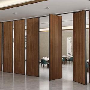Finitions personnalisables pour hôtels Diviseur mobile temporaire Cadre en aluminium Coulissant Pliant Acoustique Cloisonnement mural mobile - Product Image 2