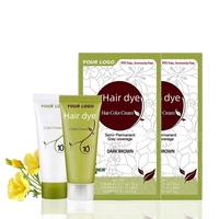 ODM Disponible Color Crema Semipermanente Natural Negro Tinte para el cabello Sin amoníaco Tinte para el cabello vegano