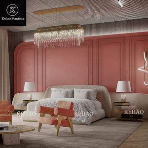 Sofa Italia, Set Sofa mewah kain logam emas Italia nyaman dapat diperpanjang kombinasi bagian Sofa untuk Villa melengkung ruang tamu - Product Image 3