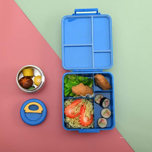 Boîte à lunch en plastique anti-fuite avec logo personnalisé, facile à <span class=keywords><strong>nettoyer</strong></span>, boîte à bento de qualité alimentaire pour les enfants à l'école - Product Image 2