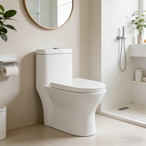 <span class=keywords><strong>WC</strong></span> monobloc en céramique blanche de luxe 700*390*745mm pour salle de bain, vente en gros - Product Image 5