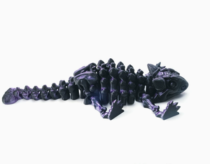 Figurine de <span class=keywords><strong>dinosaure</strong></span> Ankylosaurus articulée imprimée en 3D, modèle d'os flexible en PLA Silk, <span class=keywords><strong>jouet</strong></span> décoratif de bureau personnalisé - Product Image 6