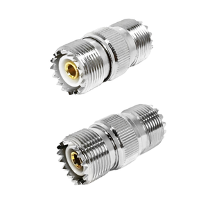 Factory Price Quality Assurance Brass Housing UHF SO239 Female Jack to Female Jack RF Coaxial <b>Adapter</b> Converter Stock - Product Image 1