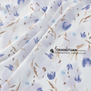 Tela de Chifón Floral al por Mayor para Confección de Vestidos, Tela de Chifón Estampada con <span class=keywords><strong>Tulipanes</strong></span> en Acuarela - Product Image 6
