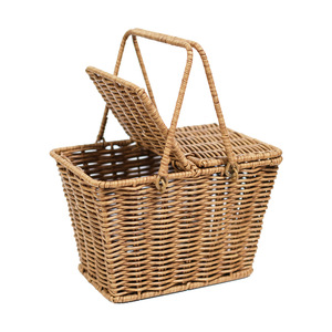 Hand-woven picnic <b>baskets</b>, rattan vegetable <b>baskets</b>, storage <b>baskets</b>, cross-border wholesale storage and organization <b>bread</b> and - Product Image 1