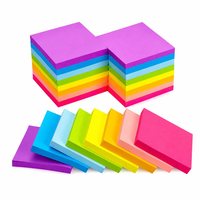 Bloc-notes autocollant Tomart, 82 pages, 75*75 mm, mémo multicolore, 3x3 pouces, emballage recyclable, cadeau personnalisable, étudiant