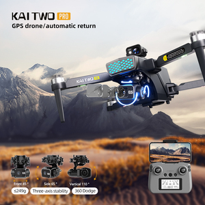 Dron KAI TWO de alta calidad con cardán profesional de 3 ejes 4K HD Cámara dual 1KM GPS RC Helicóptero-VS E88 Pro Quadcopter - Product Image 5