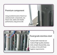 Machine de remplissage quantitative à piston 6 têtes pour Ketchup, pâte d'arachide et de sésame, crème glacée, beurre, gel d'aloe vera, jus de miel