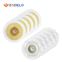 Plaque de base d'ostomie convexe Zodelo Skin Barrier, la plus vendue, CE Cut Max 45mm, en hydrocolloïde, pour poche de colostomie à deux pièces