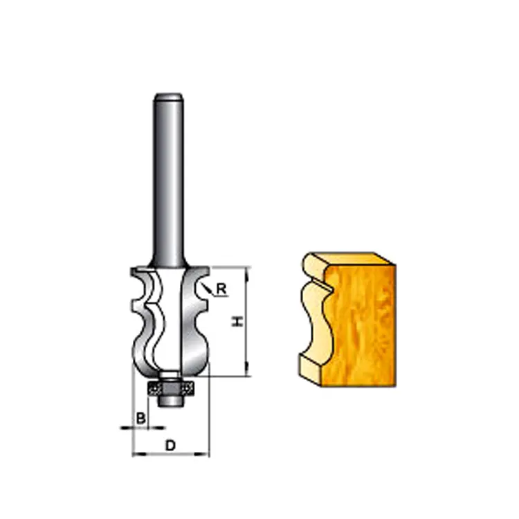 K08106 목공 용 목재 절단 특수 몰딩 라우터 비트