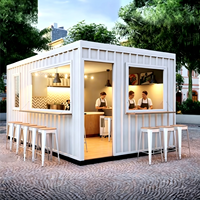 Rumah Kontainer Prefabrikasi Modular yang Inovatif dan Populer di Internet Sangat Cocok Sebagai Toko di Jalan-Jalan Makanan