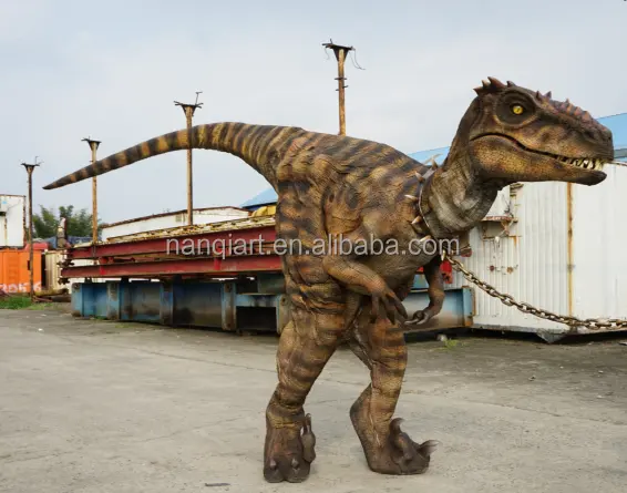 Guangzhou NanChi Kostum Dinosaurus Kustom Realistis Dewasa Dapat Dipakai Velociraptor Anime Kostum Dinosaurus untuk Dijual