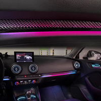 SJC Car - Éclairage ambiant dynamique 64 couleurs pour modification intérieure de voiture - Pour AUDI A3/S3 8V - Éclairage LED automobile - Accessoires décoratifs