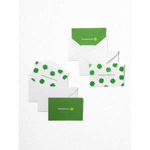 4-Pack Mini Green 3D Pop-up biglietto da visita carino per i saluti di san valentino festa della mamma compleanno di natale, grazie - Product Image 1