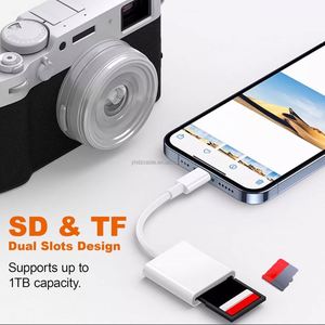 USB C SD <b>Card</b> Reader Type C <b>Card</b> Reader with Dual Slot <b>Memory</b> <b>Card</b> Reader for iPhone 15 16/iPad/MacBook/Mac - Product Image 2
