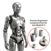 Pièces robotiques de précision CNC sur mesure OEM, accessoires de robotique en acier inoxydable, perçage par électroérosion à fil, échantillon rapide