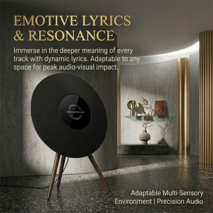 Haut-parleur minimaliste haut de gamme version 5.4 avec effets dynamiques qui améliorent la musique grâce à des effets visuels uniques par morceau. Qualité sonore HiFi - Product Image 4