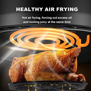 หม้อทอดไร้น้ำมันไฟฟ้าอเนกประสงค์รุ่นใหม่ ความจุ 8 ลิตร หน้าจอสัมผัสแบบมองเห็นได้ ทำอาหารด้วยระบบดิจิตอล ไม่ใช้น้ำมัน - Product Image 3