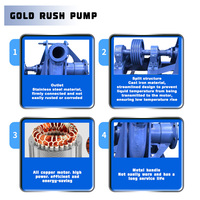 Pompes minières d'or personnalisables de haute qualité, compatibles OEM, moteur diesel CC, pompe à eaux usées, sortie 8 pouces, directement de l'usine