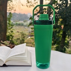 Portable Vacuum Insulated Stainless Steel Protein Shaker Mug 24oz with Built-in Tritan Storage Cup Handle <b>Hot</b>/Cold Eco-Friendly - Product Image 5