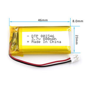ISO9001rechargeable polymer 800mAh 802346 battery lithium ion <span class=keywords><strong>3</strong></span>,7 V - Product Image 5