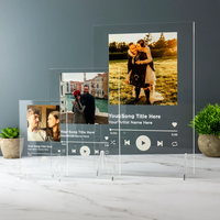 Guangdong Acrylique Fabricant Personnalisé Spotify Plaque Musique Acrylique Stand Personnalisé Amoureux Photo Chanson Chanteur