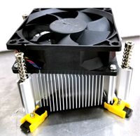 WellSunFan 90mm Deep Cooling CPU Cooler Fan Pas Cher Noir Horizontal Aluminium pour Intel 775 115X Socket Compatible Computer Case