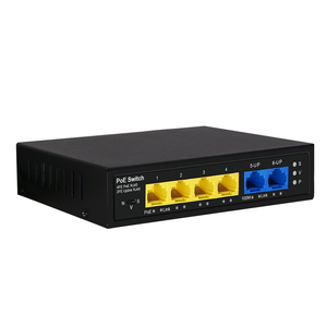 <span class=keywords><strong>Switch</strong></span> PoE di Rete a <span class=keywords><strong>4</strong></span> Porte 10/100Mbps Economico OEM/ODM (Alimentazione Integrata) 48V per Telecamera IP Hikvision (POE0420BNS) - Product Image 2