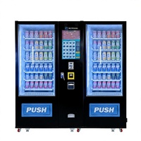 Máquina Expendedora Combinada RUNYANG con Logotipo Personalizado, Operada con Monedas, para Bebidas y Aperitivos al Aire Libre