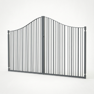 Puerta para casas de estilo moderno, 5000 mm de ancho, 3000 mm de alto, con recubrimiento en polvo y duradera para uso en exteriores. - Product Image 1