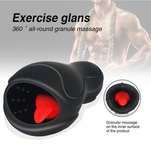 Mannelijke Massage Vergroting Pomp Penis Zuigende Tong Likken Vibrator Real Pussy Masturbators Cup Deep Keel Seksspeeltjes Voor Mannen - Product Image 2