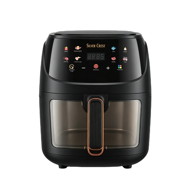 8-Liter Square Plastic Electric Premium Digital Control Modern Air Fryer 2400-Watt Multi-Functional Household Appliance