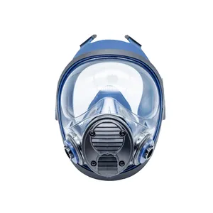 Sanayi kullanımı için yüksek kaliteli tam yüz kimyasal gaz maskesi teneke kutu büyük görünüm partikül maskesi