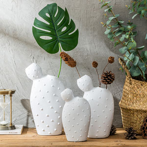 Cinese Moderna Casa di Porcellana Hotel Merci Della Decorazione <span class=keywords><strong>Vaso</strong></span> di Fiori Tipi di <span class=keywords><strong>Cactus</strong></span> Motivi Decorativi <span class=keywords><strong>Vaso</strong></span> di Ceramica per La Decorazione Domestica - Product Image 1