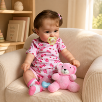 Boneka Bayi Reborn 20 Inch, Mirip Bayi Asli, Bahan Vinyl Lembut, Mainan Bayi Baru Lahir Realistis untuk Hadiah Anak, Grosir, Custom