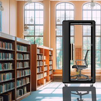 Cabine téléphonique acoustique modulaire moderne insonorisée, cabine de conversation intelligente pour immeuble de bureaux, cabine téléphonique privée