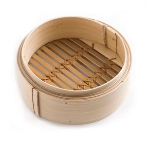 Immer Knodeldampfer in der Pfanne, kleiner Dampfgarkorb aus Bambus, Bambus-Reisdampfer mit meiner nahezu perfekten Silikon-Dampfkorbmatte - Product Image 1
