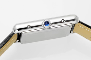 Reloj Mecánico de Lujo para Hombre, con Correa de Cuero Negra Cuadrada, Caja de Acero Inoxidable, Esfera con Agujas de Alta Calidad, Estilo Cartieres - Product Image 5