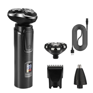 Electric <b>Shaver</b> Floating Triple Blade Waterproof Razor Rotary Nose Ear Hair Trimmer Removal English Hotel Use - Product Image 4