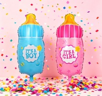 Ballons en aluminium BLN pour cadeaux de baby shower, jouets décoratifs en forme de sucette et de biberon pour baptême et fête de 1er anniversaire