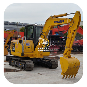 Mini-excavatrice Komatsu PC58 d'occasion, de haute qualité, d'origine japonaise, prête à être expédiée, modèles PC58, PC60, PC70, petite pelle avec lame de nivellement. - Product Image 1
