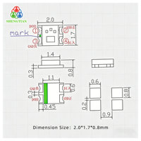 LED SMD RGB direccionable WS2812/SK6812 0807 de 0.06W 5mA personalizado por OEM para pantalla LED programable de automóvil