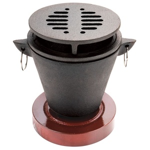 Mini barbecue Portable d'intérieur, ensemble Hibachi en fonte avec grille en fonte et support de carburant - Product Image 3